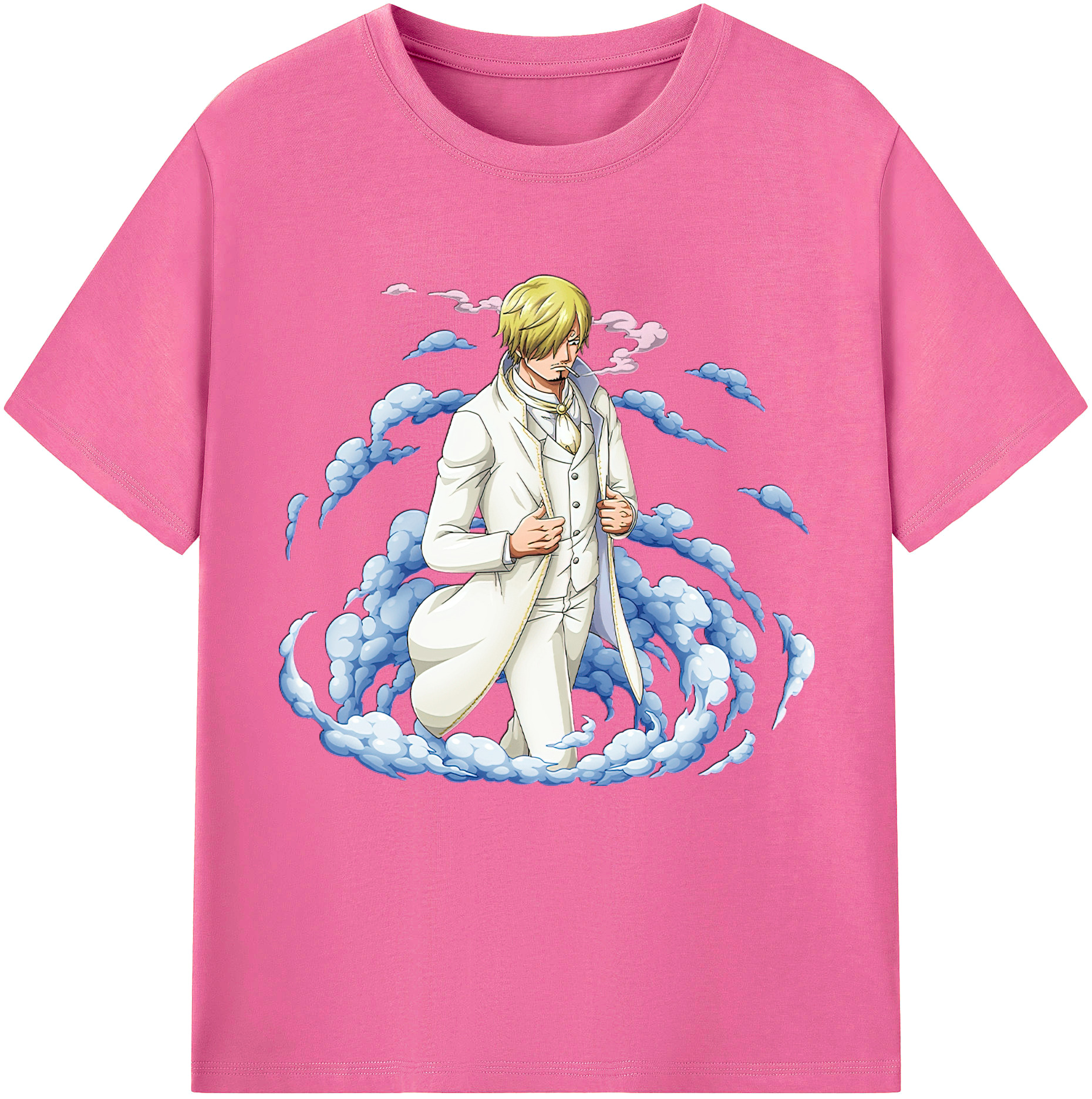（画像用） ワンピース サンジ ONE PIECE Sanji レディースカジュアルプリントTシャツ（綿100％）